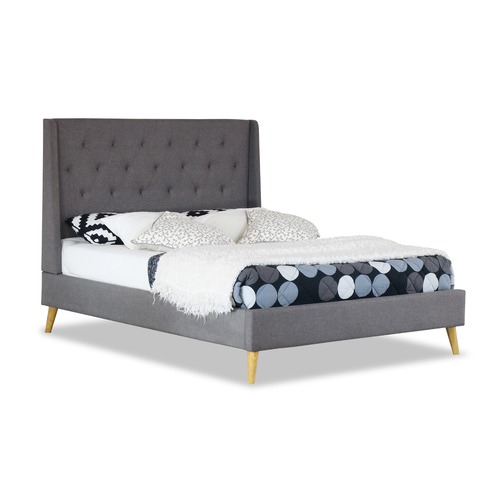 Rawson & Co Grey Lisbon Upholstered Bed Frame Temple & ster