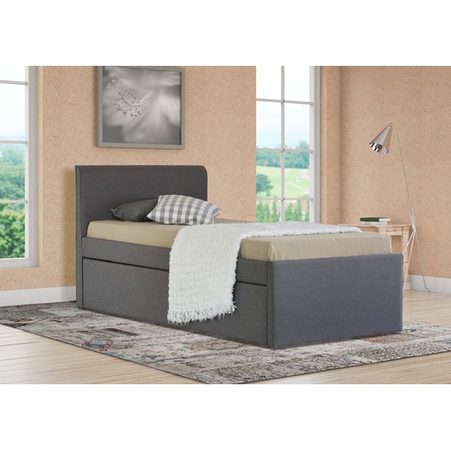Rawson & Co Grey King Single Hazel Trundle Bed & Reviews Temple & ster