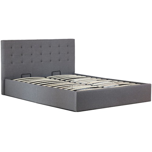 Rawson & Co Grey Wiltshire Upholstered Gas Lift Bed Frame & Reviews ...