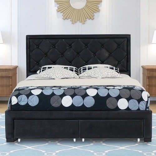 Faux Leather Bed Frame With Storage, How Much Does A California King Bed Frame Cost In Nigeria