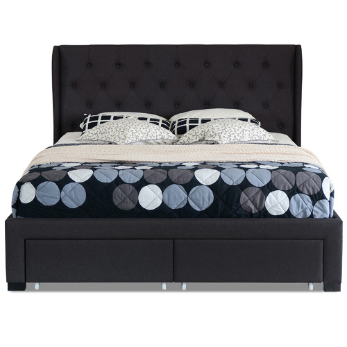 Rawson Co Harlow Upholstered Bed Frame With Storage Drawers