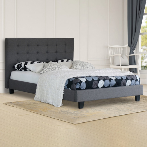 Rawson & Co Grey Kylie Upholstered Bed Frame Temple & ster