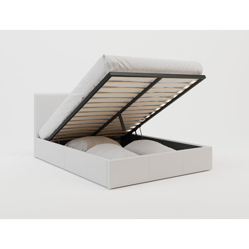 Como-PU-Leather-Gas-Lift-Storage-Bed-Frame
