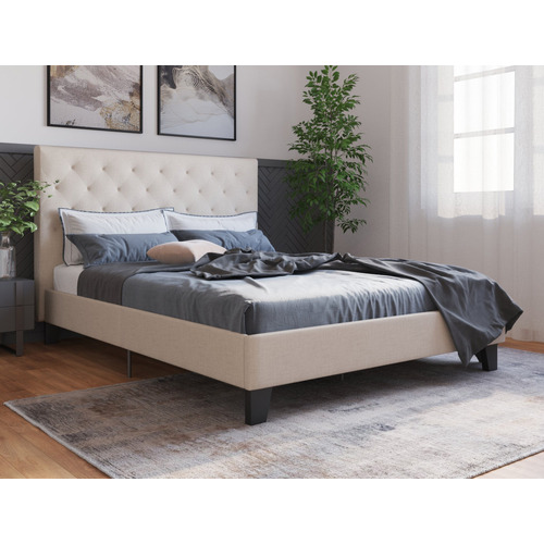 Light-Beige-Oxford-Bed-Frame