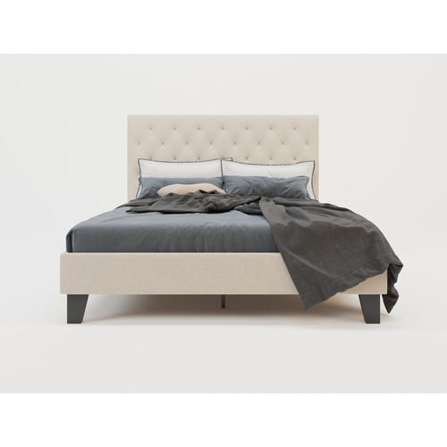 Light-Beige-Oxford-Bed-Frame