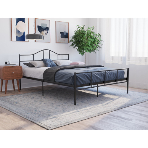 Dark-Grey-Saber-Metal-Bed-Frame-JOVY