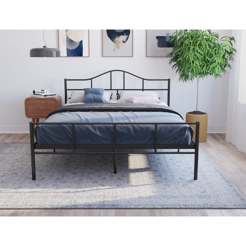 Dark-Grey-Saber-Metal-Bed-Frame-JOVY