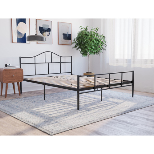 Dark-Grey-Saber-Metal-Bed-Frame-JOVY