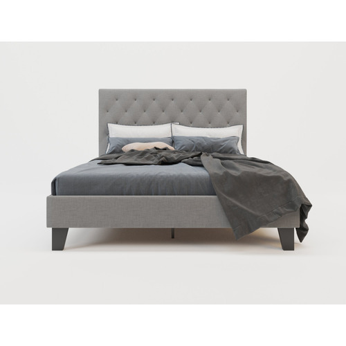 Grey-Oxford-Bed-Frame