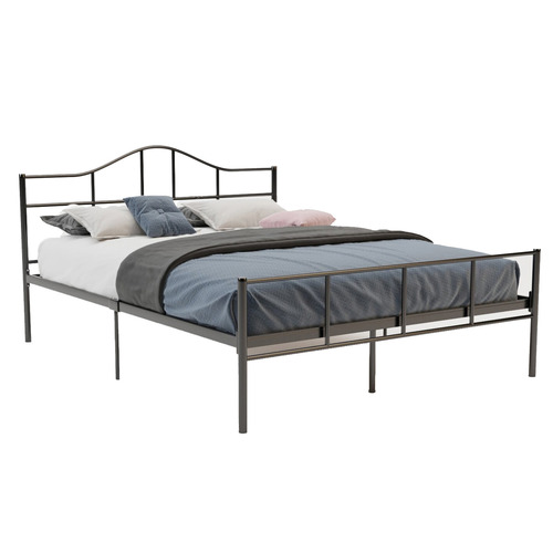 Dark-Grey-Saber-Metal-Bed-Frame-JOVY