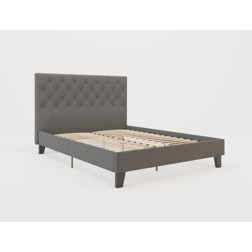 Rawson & Co Oxford Grey Bed Frame | Temple & Webster
