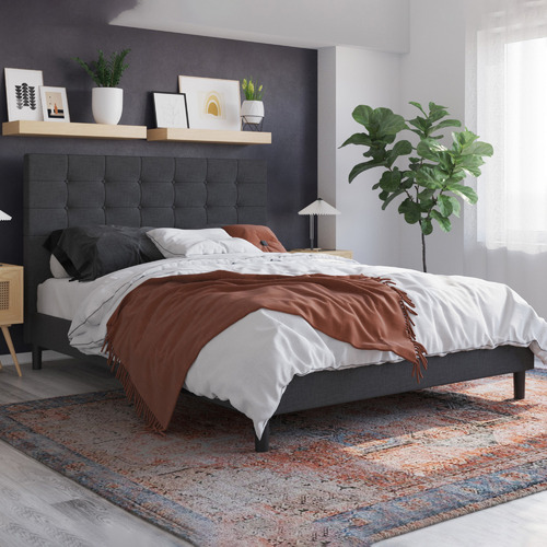 Charcoal-Kylie-Buttoned-Upholstered-Bed-Frame-CHARCOAL