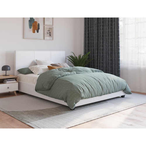 White-Como-PU-Leather-Bed-Frame-WHITEPRADABED