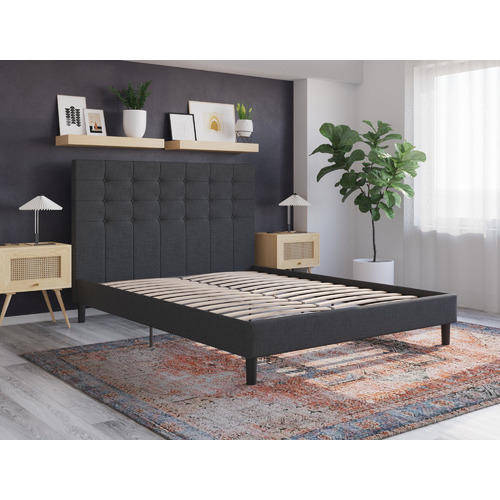 Charcoal-Kylie-Buttoned-Upholstered-Bed-Frame-CHARCOAL