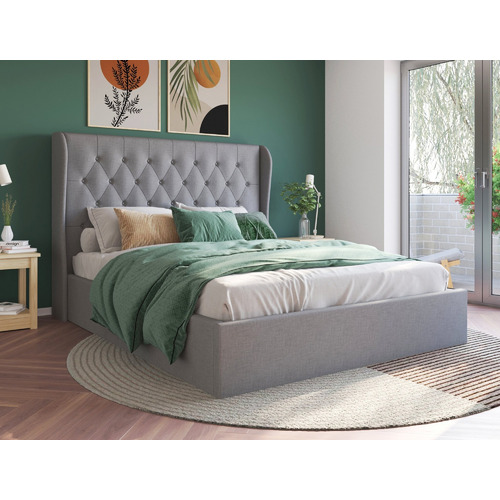 Grey-Harlow-Winged-Gas-Lift-Storage-Bed-Frame