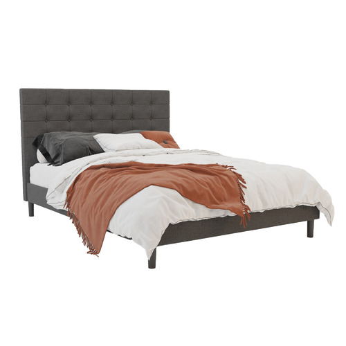 Charcoal-Kylie-Buttoned-Upholstered-Bed-Frame-CHARCOAL