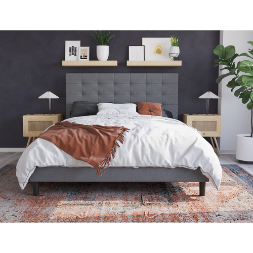 Grey-Kylie-Buttoned-Upholstered-Bed-Frame-GREY