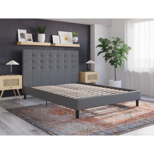 Grey-Kylie-Buttoned-Upholstered-Bed-Frame-GREY