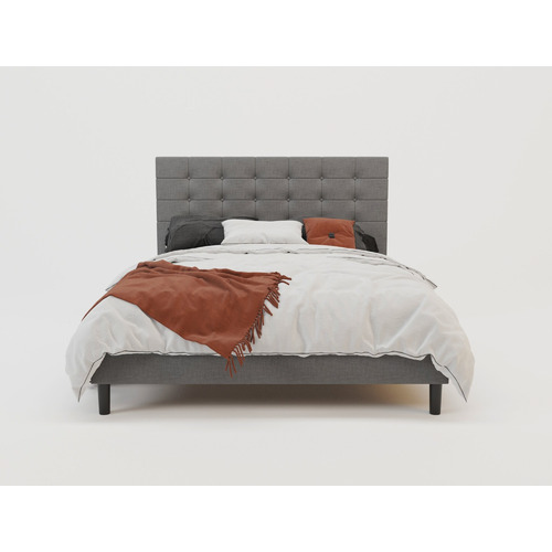 Grey-Kylie-Buttoned-Upholstered-Bed-Frame-GREY