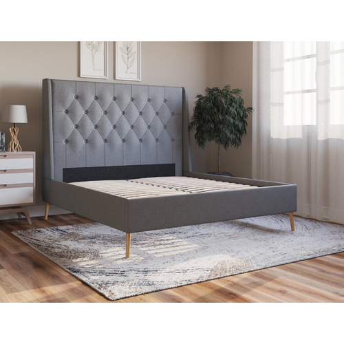 Grey-Lisbon-Upholstered-Bed-Frame