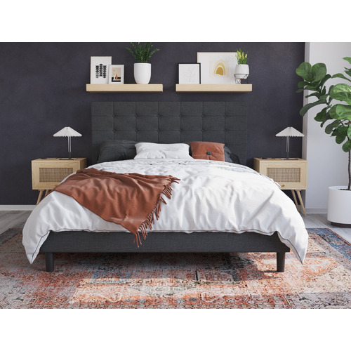 Charcoal-Kylie-Buttoned-Upholstered-Bed-Frame-CHARCOAL
