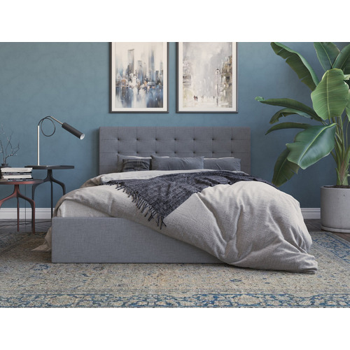 Grey-Kylie-Upholstered-Gas-Lift-Storage-Bed-Frame