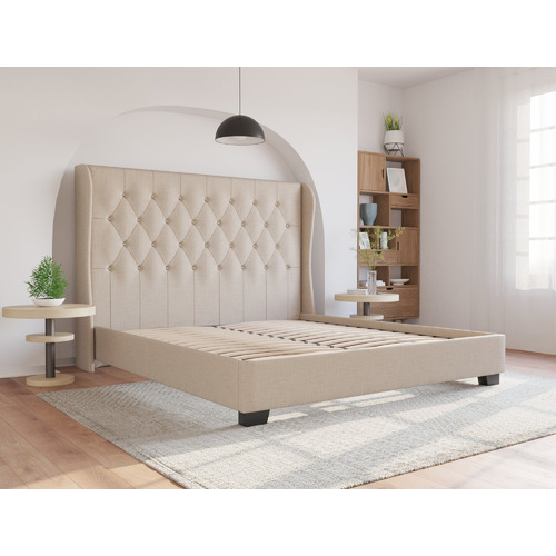 Beige-Harlow-Winged-Bed-Frame