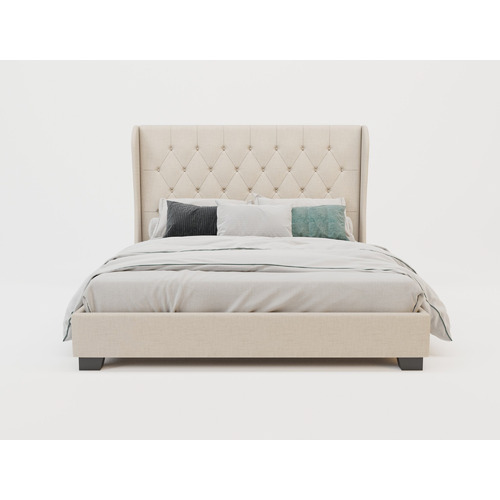 Beige-Harlow-Winged-Bed-Frame