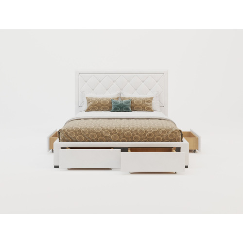 White-Miles-Faux-Leather-Bed-Frame-with-Storage