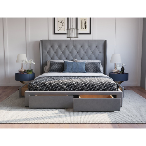 Grey-Harlow-Upholstered-Bed-Frame-with-Storage