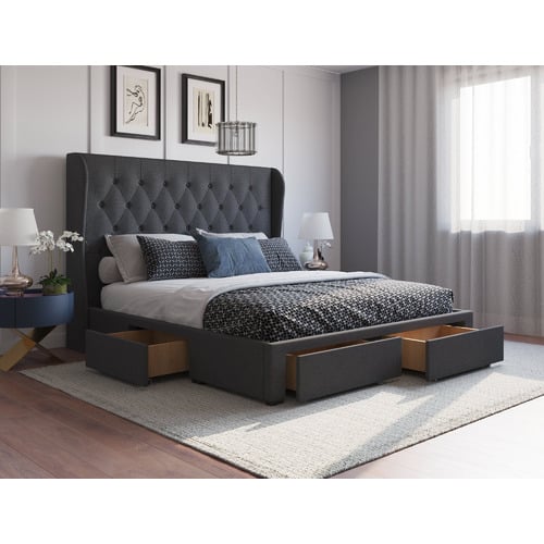 Charcoal-Harlow-Upholstered-Bed-Frame-with-Storage