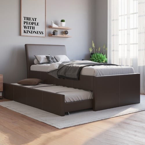 Vivian-Faux-Leather-King-Single-Bed-with-Trundle-LECCAKINGSINGLE
