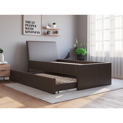 Vivian-Faux-Leather-King-Single-Bed-with-Trundle-LECCAKINGSINGLE