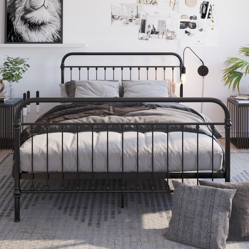 Black-Carter-Metal-Bed-Frame-MONACOBLACK