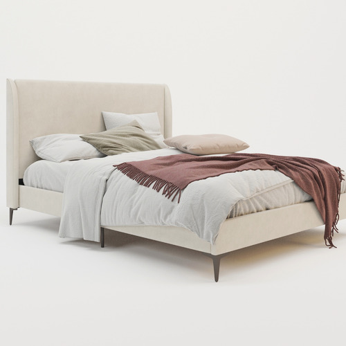 Beige-Zheng-Upholstered-Bed-Frame-with-Black-Legs