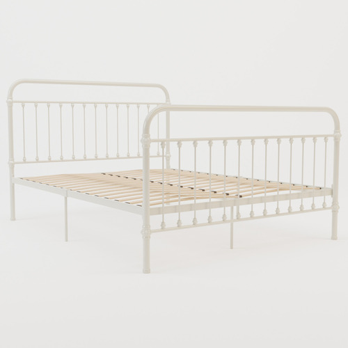 Ivory-White-Carter-Metal-Bed-Frame-MONACOWHITE