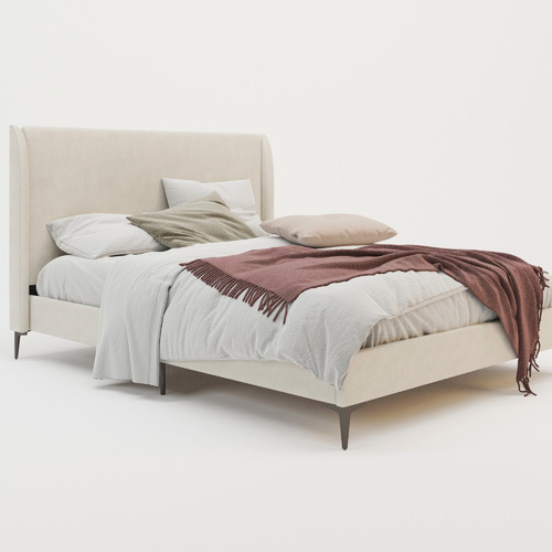 Beige-Zheng-Upholstered-Bed-Frame-with-Black-Legs