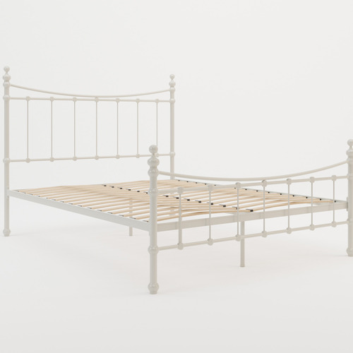 White-Modern-Classic-Julia-Steel-Bed-Frame