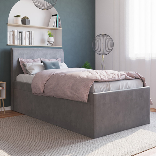 Selina-Velvet-King-Single-Bed-with-Trundle