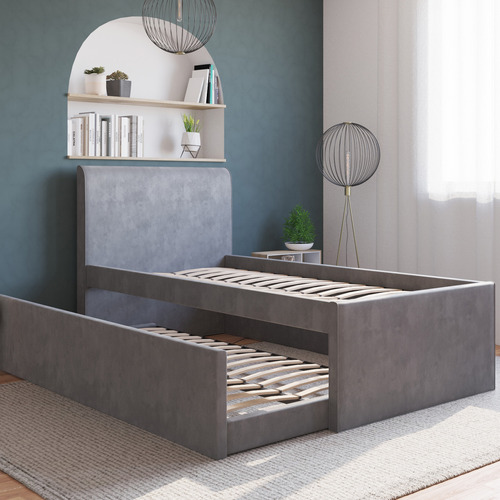 Selina-Velvet-King-Single-Bed-with-Trundle