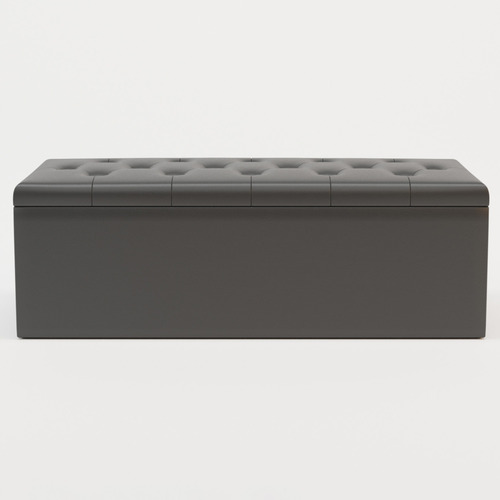Oxford-Faux-Leather-Storage-Ottoman-Bench