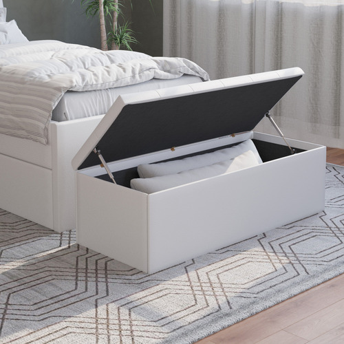 Oxford-Faux-Leather-Storage-Ottoman-Bench