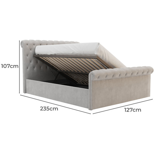 Draco Velvet Bed