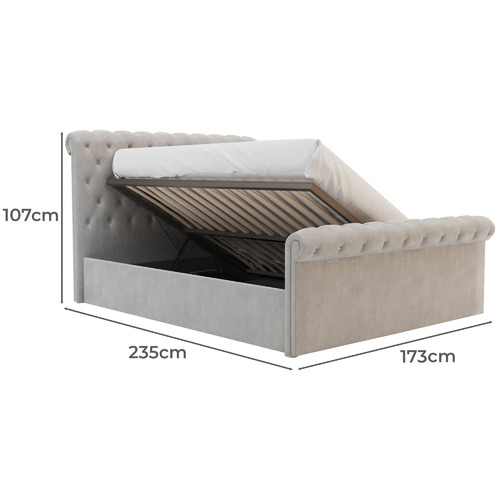 Draco Velvet Bed