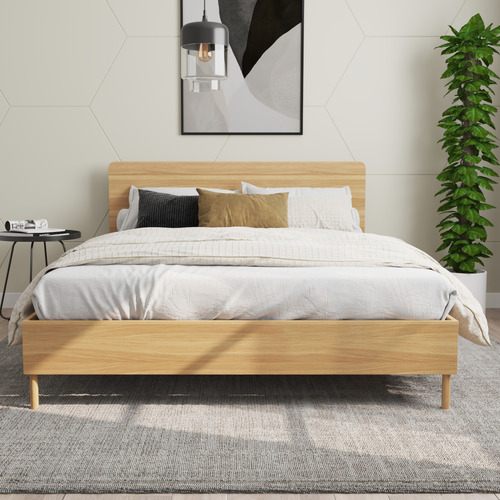 Rawson & Co Natural Versam Wooden Bed Frame | Temple & Webster