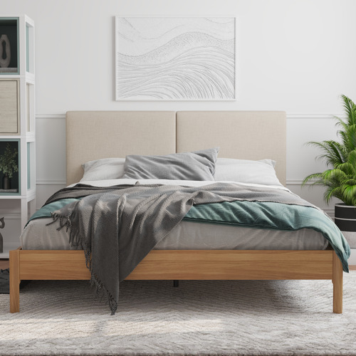 Natural Trolig Wooden Bed Frame
