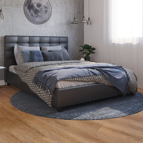 Amalfi-Faux-Leather-Bed-Frame