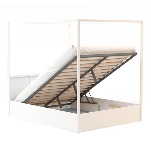 Olsen Pine Wood Gas Lift Storage Bed Frame