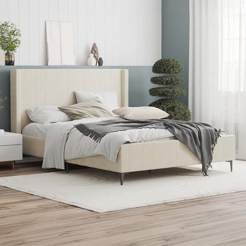 Beige-Soulin-Corduroy-Bed-Frame