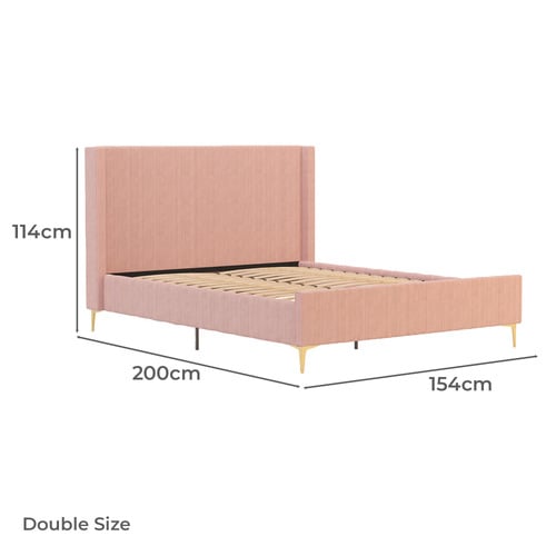 Soulin Pink Bed Frame